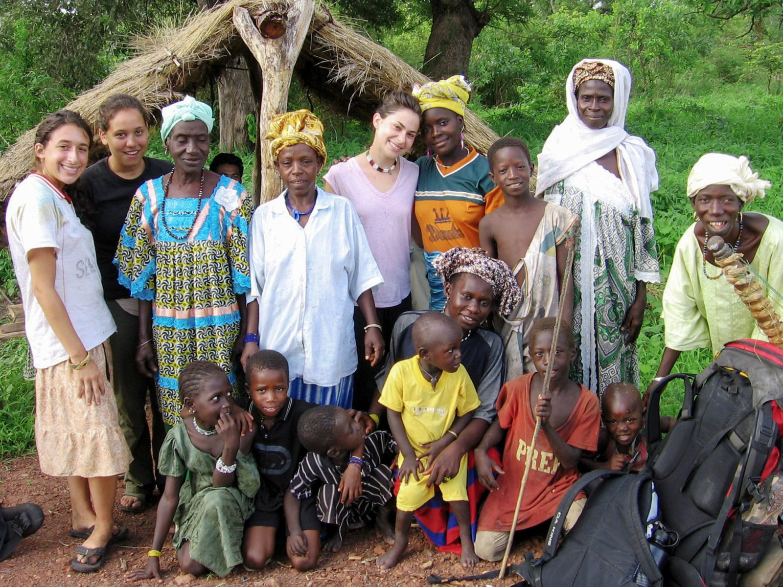 Rural homestay family photo